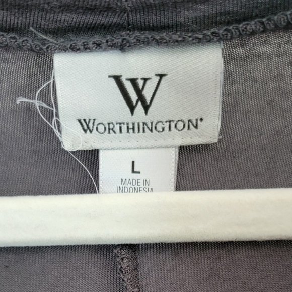 Worthington Cowl Neck Blouse in Gray - Picture 4 of 5
